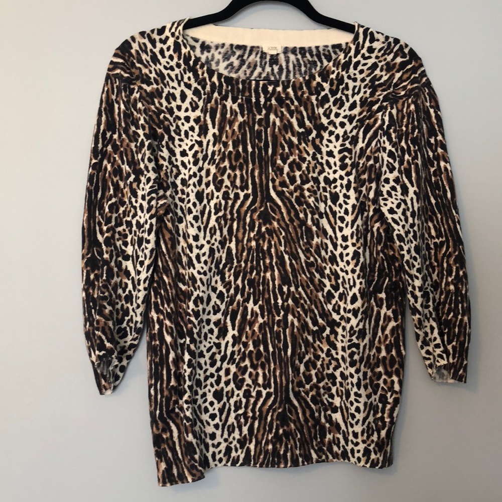 J.Crew Factory Leopard Print Sweater